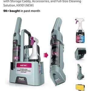 Shark Cordless Cleaning System - Gray and Purple